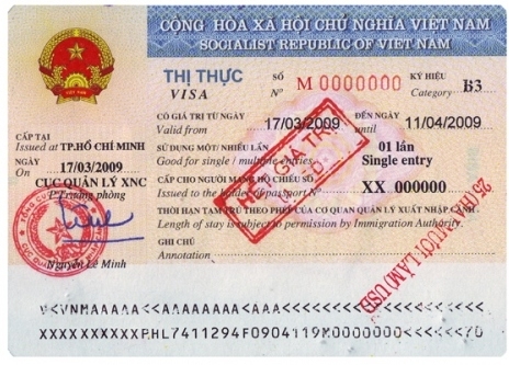 Thông tin về thị thực